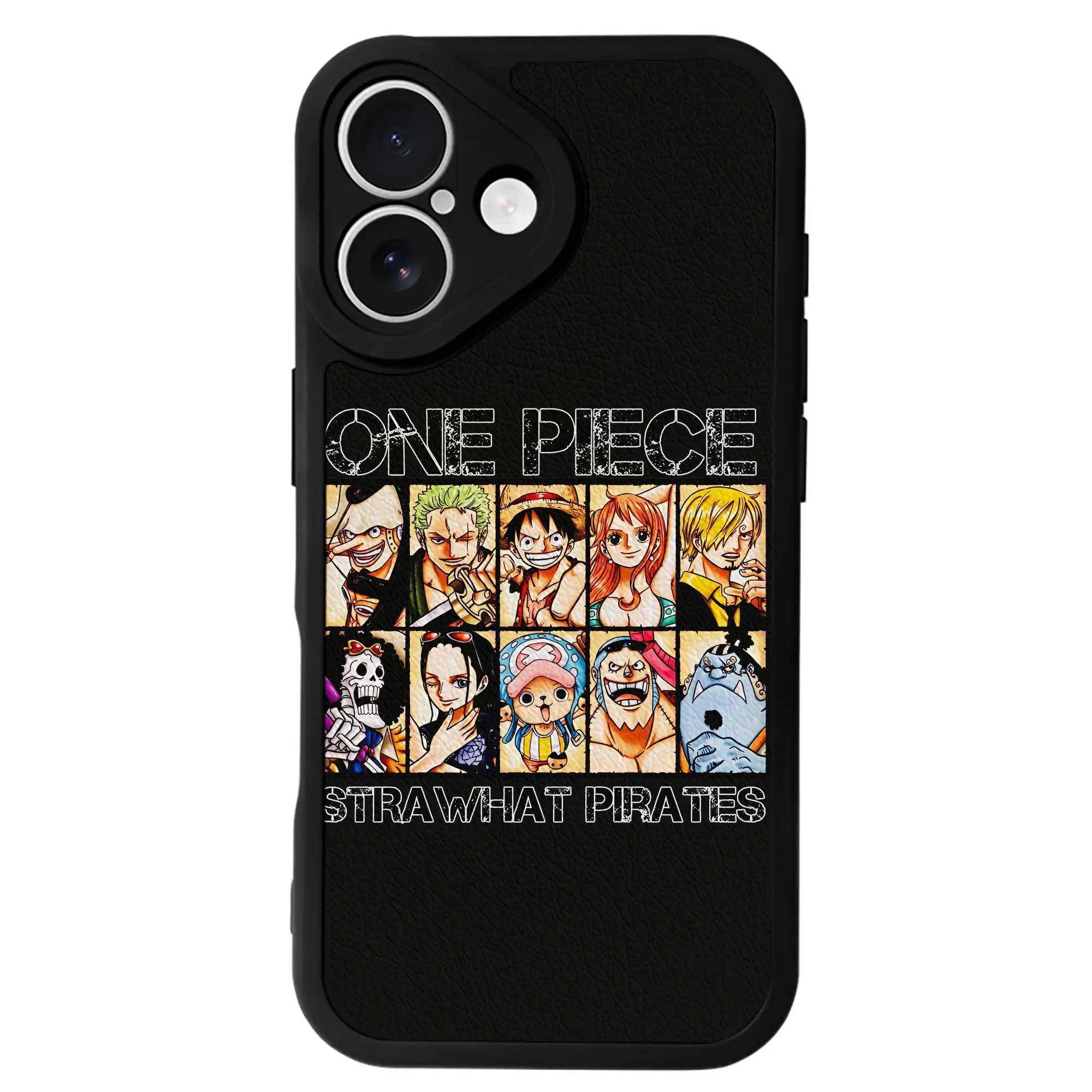 ワンピース グッズ モンキー・D・ルフィ - IPhone 16シリーズ対応 ・ シリコンスマホケース ・ レザー調 ・ 高精度フィット ・ 耐衝撃 ・ ワイヤレス充電対応 ・ 精密カット